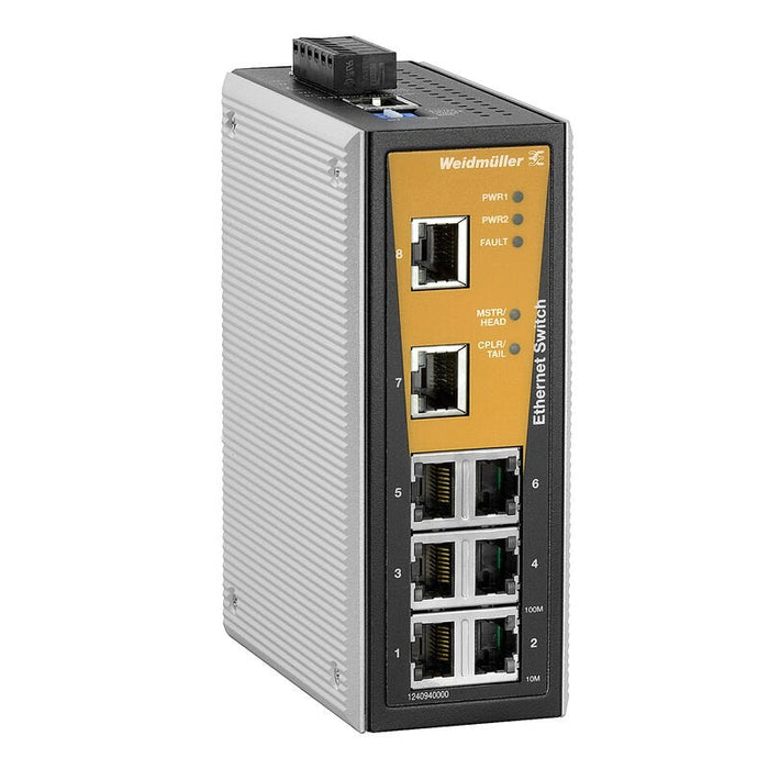 Weidmüller 1240940000 Ie-Sw-Vl08mt-8tx Industrial Ethernet Switch - Switch - 0,1 Gbps
