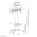 EAN 8717371445003 - Neomounts PLASMA-M1700E mueble y soporte para dispositivo multimedia Negro Soporte de suelo portátil imagen 18