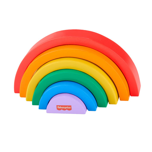 EAN 0194735238316 - Fisher-Price Wooden Stacking Rainbow imagen 1