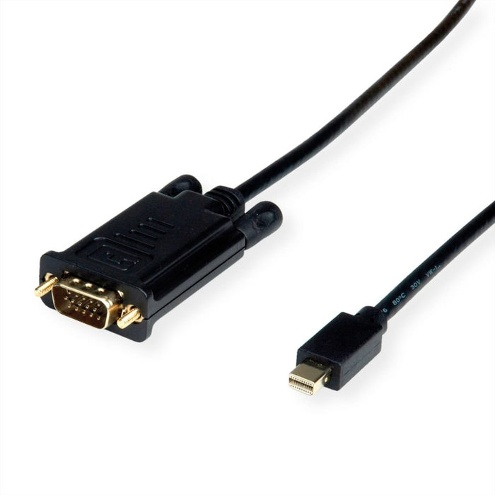 EAN 7630049617407 - ROLINE 11.04.5977 adaptador de cable de vídeo 2 m VGA (D-Sub) Mini DisplayPort Negro imagen 1