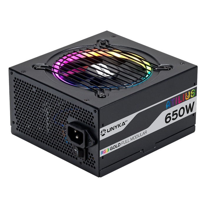 EAN 6940533545293 - UNYKAch ATX Atilus RGB Black 650W unidad de fuente de alimentación 20+4 pin ATX Negro imagen 4