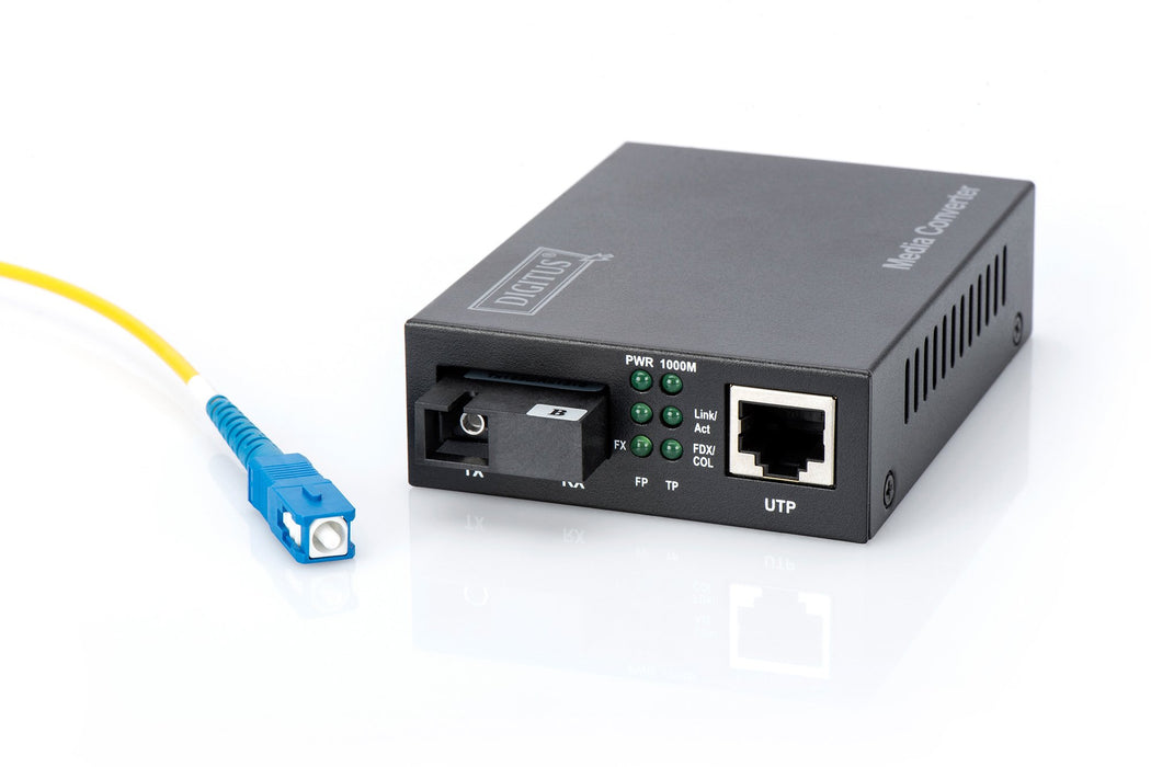 EAN 4016032307976 - Digitus DN-82123 convertidor de medio 1000 Mbit/s 1550 nm Monomodo Negro imagen 2