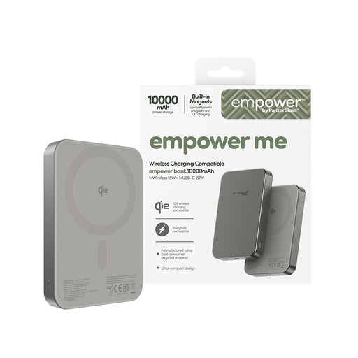EAN 5715685028380 - PanzerGlass empower™ by ® empower™ Bank | 10000mAh | Titanium imagen 2