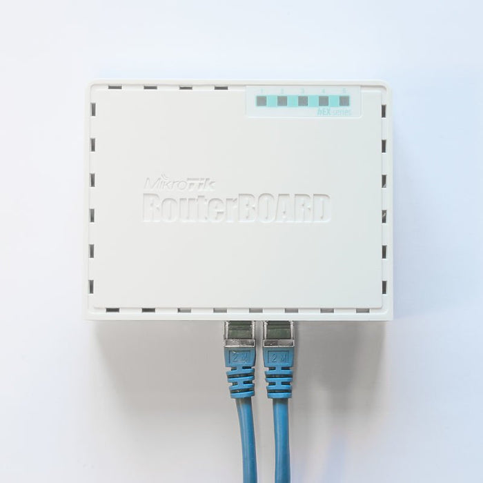 EAN 2502111614452 - Mikrotik RB750GR3 router Gigabit Ethernet Turquesa, Blanco imagen 4