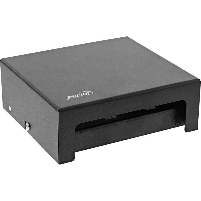 Inline Desktop Point Box 6x Keystone Rj45, Metal, Negro Ral9005