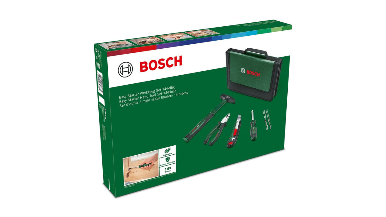 Bosch 1.600.A02.By3 Easy Starter Handwerkzeug-Set, 14-Teilig