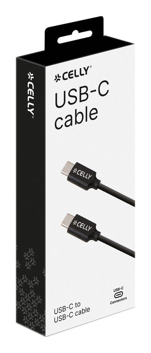 EAN 8021735737834 - Celly USBCUSBCBK cable USB USB 2.0 1 m USB C 60 W Negro imagen 2
