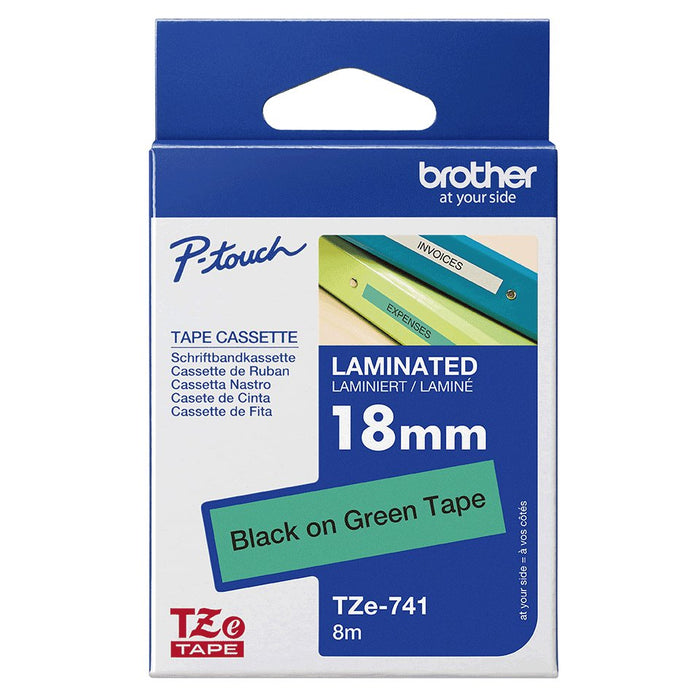 EAN 4977766691970 - Brother TZE-741 cinta para impresora de etiquetas Negro sobre verde TZ imagen 4