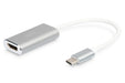 EAN 4016032385950 - Digitus DA-70836 adaptador de cable de vídeo 0,2 m USB Tipo C Plata imagen 1