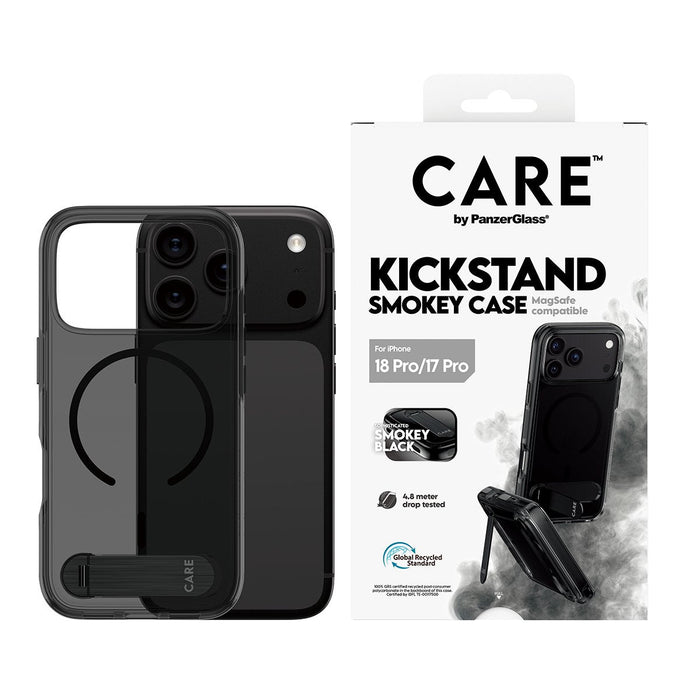 Care By Panzerglass Kickstand Case Smokey M. Negro Magsafe Iphone 17 Pro