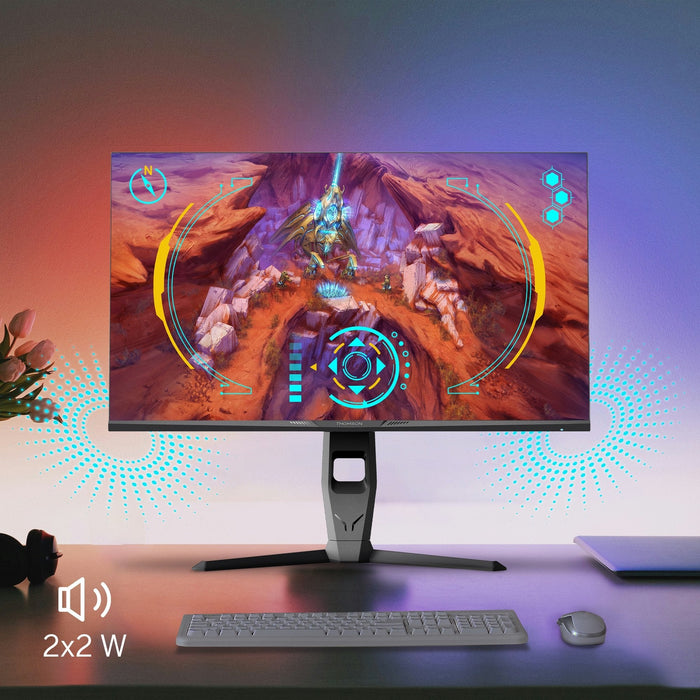 Monitor Thomson Gaming 27"Qhd 2560x1440 180hz 1ms 2*Hdmi/2*Dp Gris