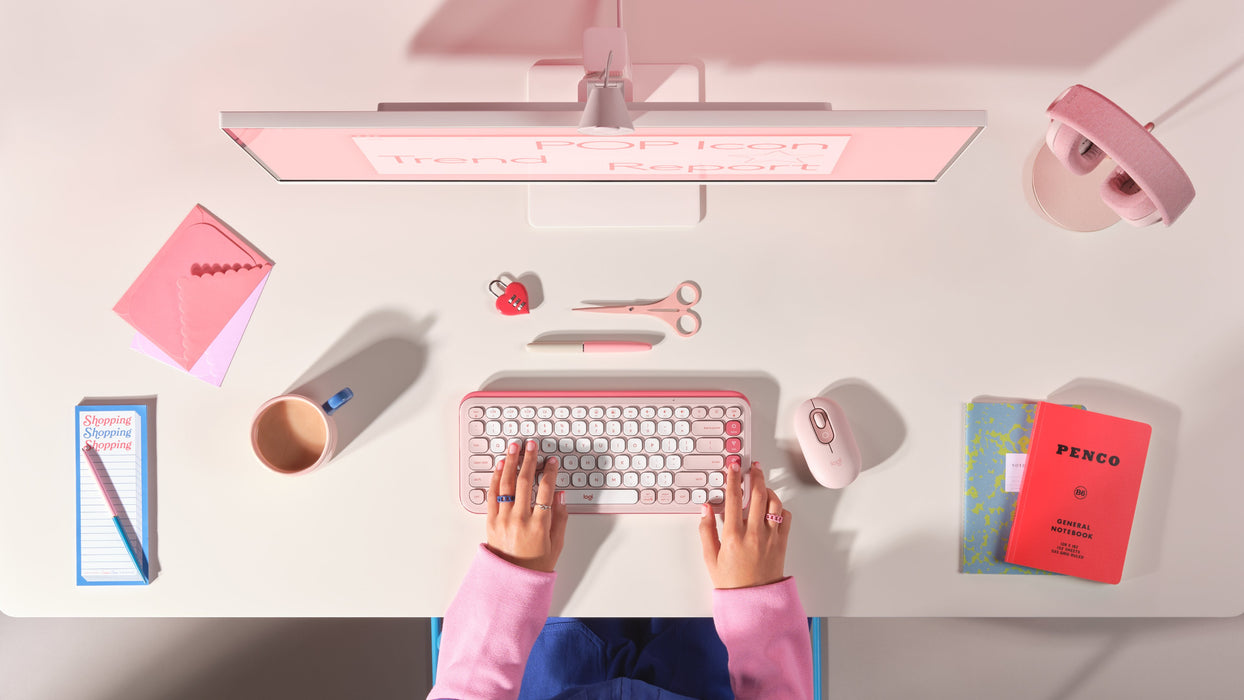 EAN 5099206127548 - Logitech 920-013073 teclado Universal Bluetooth QWERTY Internacional de EE.UU. Rosa imagen 8
