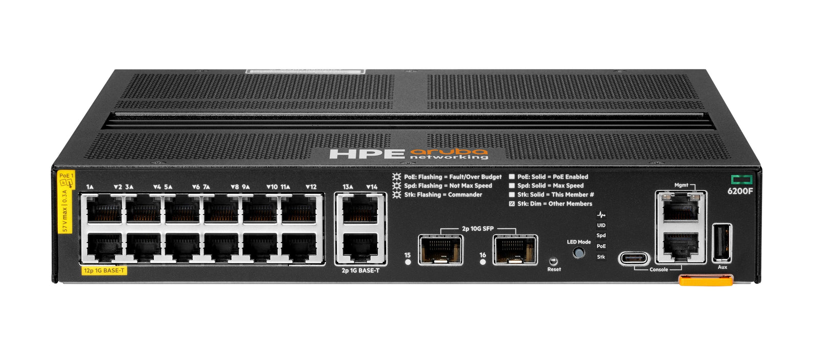 Aruba 6200f 12g Class4 Poe 2g/2sfp+ 139w Switch