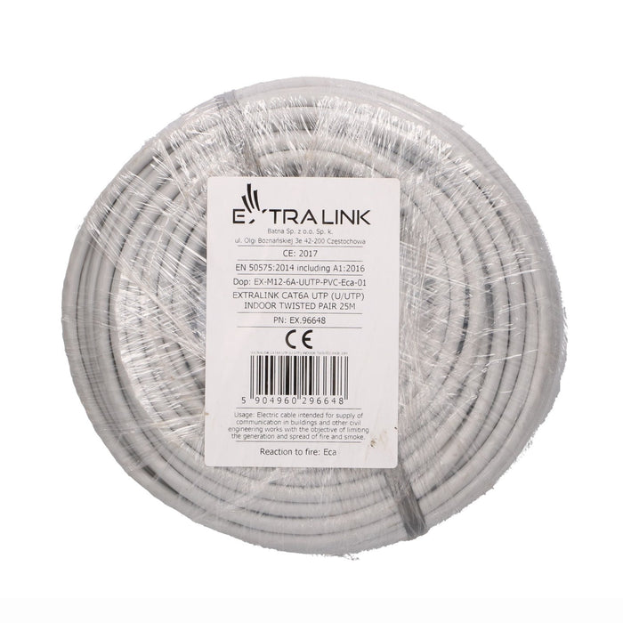 Extralink Ex.96648 Cat6a U Utp Indoor Network Cable 25m