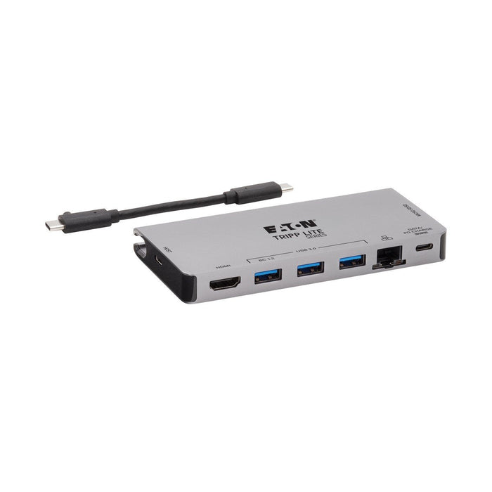 Stacja Dokujaca Usb-C 4k Hdmi, Usb 3.2 Gen 1, Koncentrator Usb-A, Gbe, Karta Pamieci, Ladowanie Pd 100 W, Odlaczany Przewód U442-Dock5d-Gy