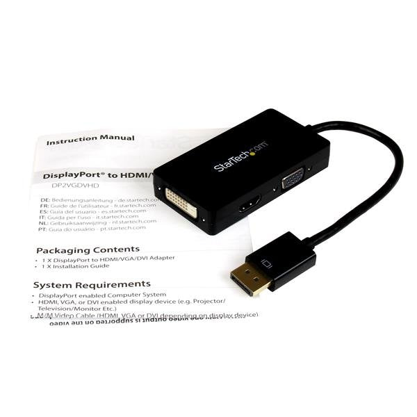 EAN 0065030857208 - StarTech.com DP2VGDVHD adaptador de cable de vídeo 0,15 m Negro imagen 4