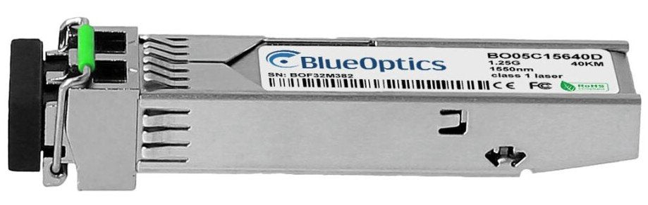 Blueoptics Alcatel-Lucent Sfp-Gig-Lh40 Blueoptics Bo05c15640d Sfp Transceiver, 1000base-Ex, Singlemode Fiber, 1550nm, 40km