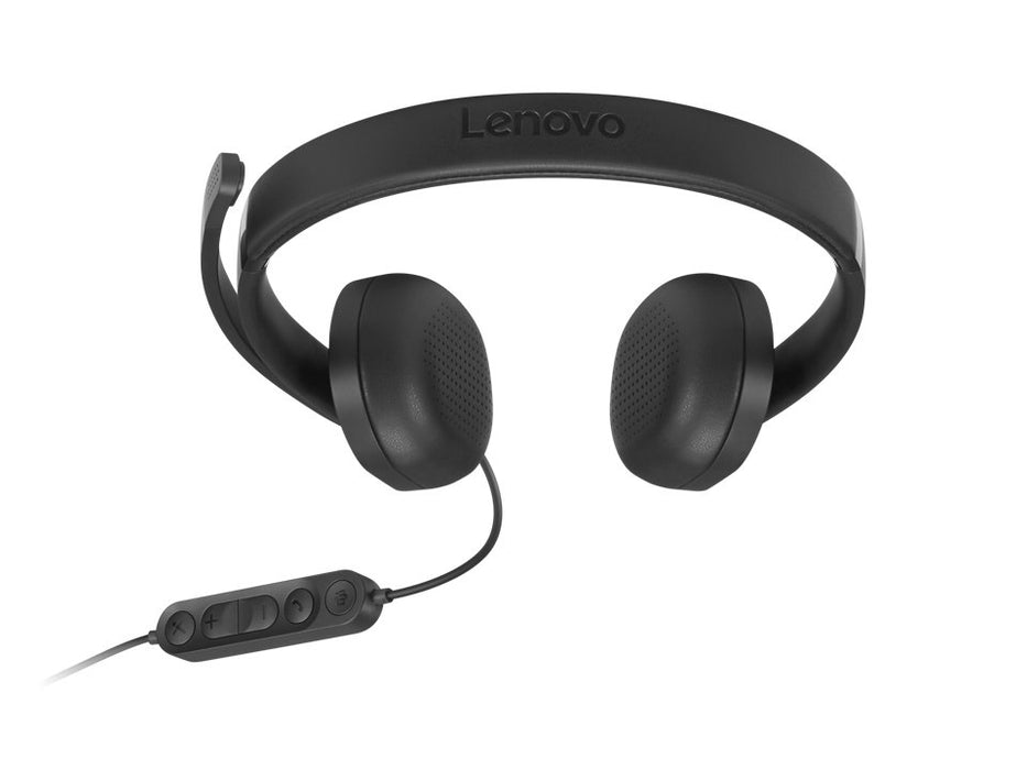 EAN 0195892122333 - Lenovo VoIP Headset 5000 Auriculares Alámbrico Diadema Oficina/Centro de llamadas USB Tipo C Negro imagen 4
