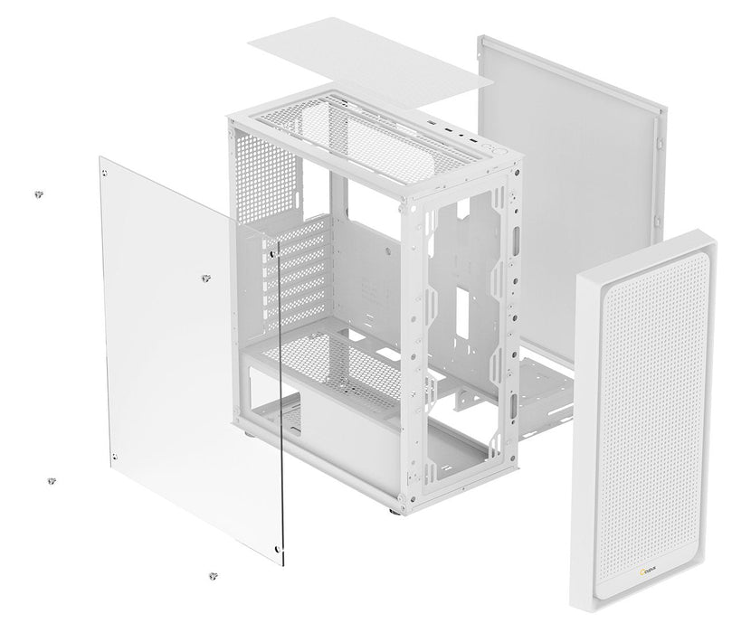 Caja Pc Ocypus Gamma C50 (Blanco, Tempered Glass) Gamma-C50-Whg000xx-Gl