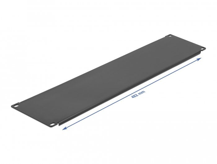 Delock Cubierta Ciega De Gabinete De Red De 19" 3u En Negro