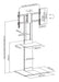 EAN 8435739903650 - AISENS FT86TSE-401 mueble y soporte para dispositivo multimedia Negro, Marrón Panel plano Carro para admi imagen 6