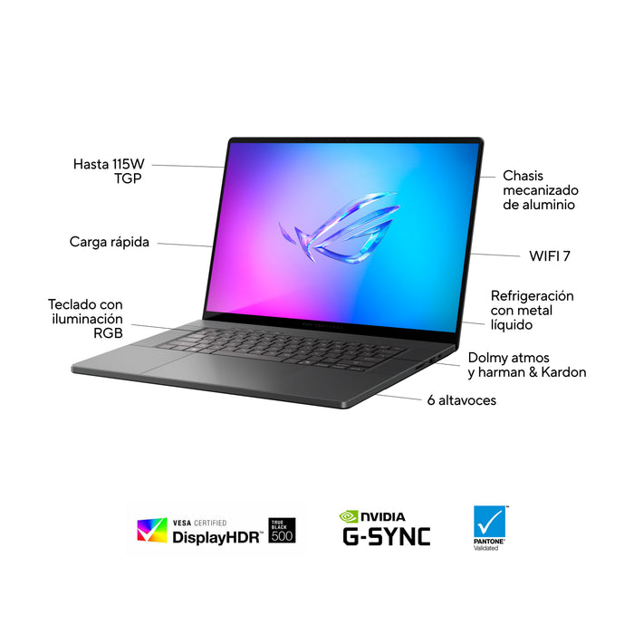 EAN 4711387899915 - ASUS ROG Zephyrus G16 GU605CX-QR113W 40,6 cm (16") LPDDR5x-SDRAM Wi-Fi 7 (802.11be) imagen 4
