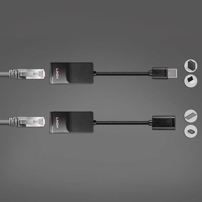 EAN 4002888433655 - Lindy 43365 ampliador de red Transmisor y receptor de red Negro imagen 5