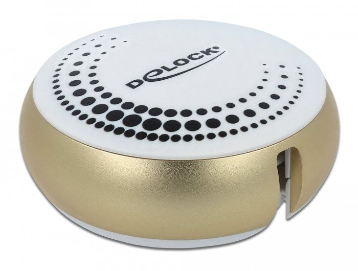 Delock Usb 2 In 1 Aufrollcable Typ-A Zu Micro-B Und Lightning Weiss   Gold