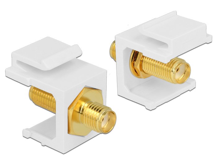 EAN 4043619863655 - DeLOCK 86365 cambiador de género para cable SMA Blanco imagen 1