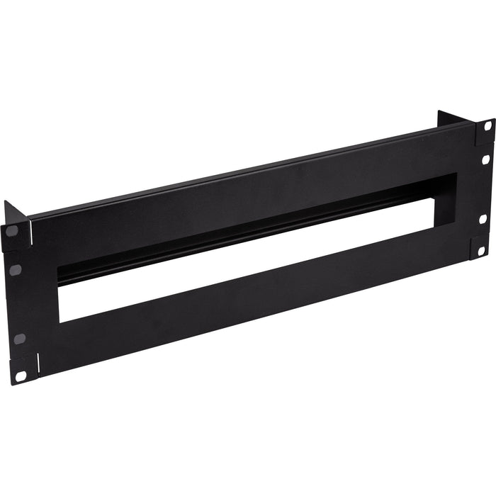 Inline® 19" Circuit Breaker Strip 3u, With Top-Hat Rail, Negro