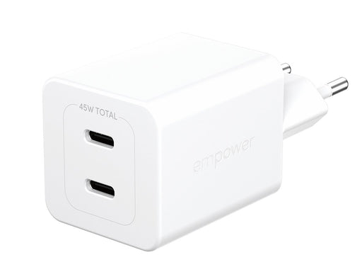 EAN 5715685027574 - PanzerGlass empower™ by ® Turbo 45W Charger incl. 2 x USB-C | EU Plug | Silver White Smartphone Blanco Co imagen 1