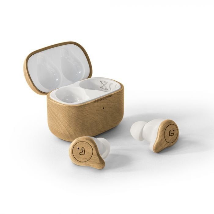 Earphone Bluetooth Energy Sistem Eco Wood True Wireless Bt 5.1 Easy Conec , Caja De Carga,