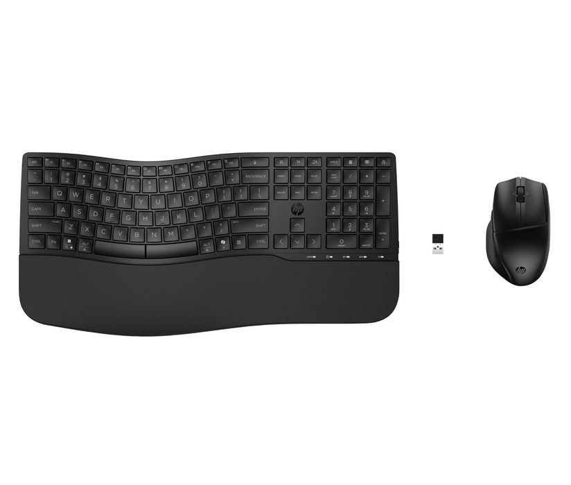 EAN 0198122954742 - HP 685 CFT DUAL-MODE KB/MSE COMBO teclado Ratón incluido Oficina RF Wireless + Bluetooth Negro imagen 2