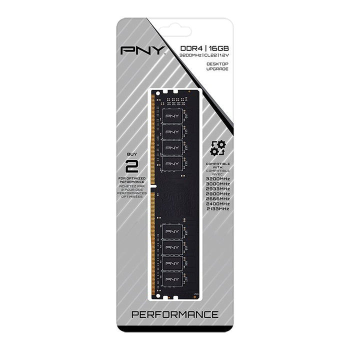 EAN 0751492649849 - PNY MD16GSD43200-TB módulo de memoria 16 GB 1 x 16 GB DDR4 288-pin DIMM imagen 2