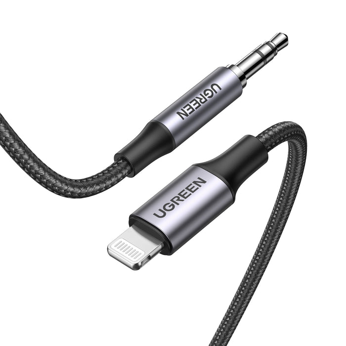 EAN 6957303875092 - Ugreen 70509 cable de teléfono móvil Plata 1 m 3,5mm Lightning imagen 2