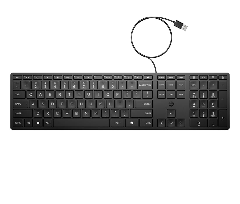 EAN 0198122957569 - HP 320K Wired Keyboard teclado Oficina USB Negro imagen 4