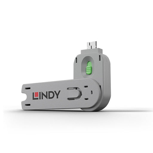 EAN 4002888406215 - Lindy 40621 bloqueador de puerto Llave de bloqueador de puerto USB tipo A Verde Acrilonitrilo butadieno e imagen 1