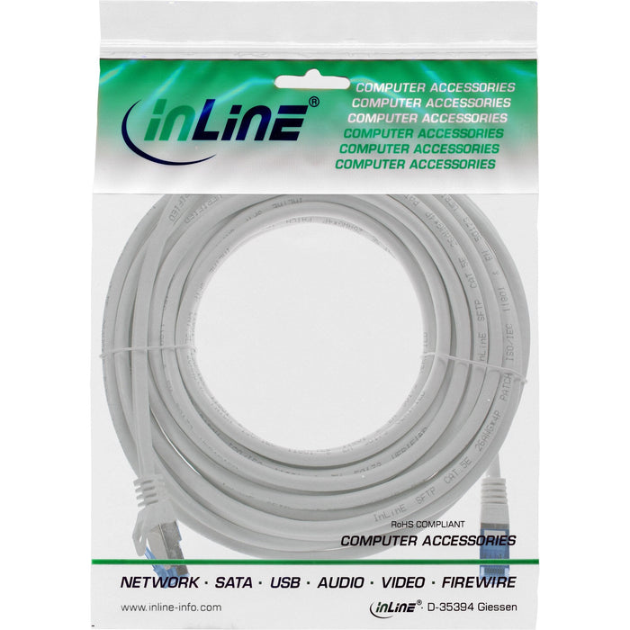Inline® Patch Cable, Cat.6a, S/Ftp, Tpe (Lszh), Cca, Gris, 5m