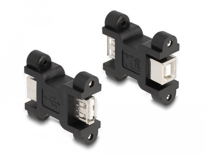 Delock Usb 2.0 Adapter Typ-A Buchse Zu Typ-B Buchse Mit Schraubanschluss