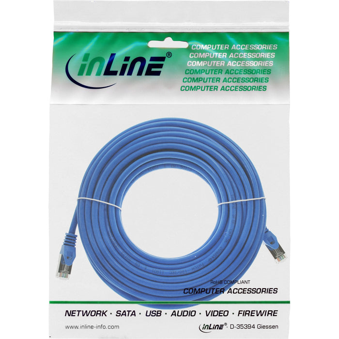 Cable De Red Inline Sf/Utp Cat.5e Azul 20m