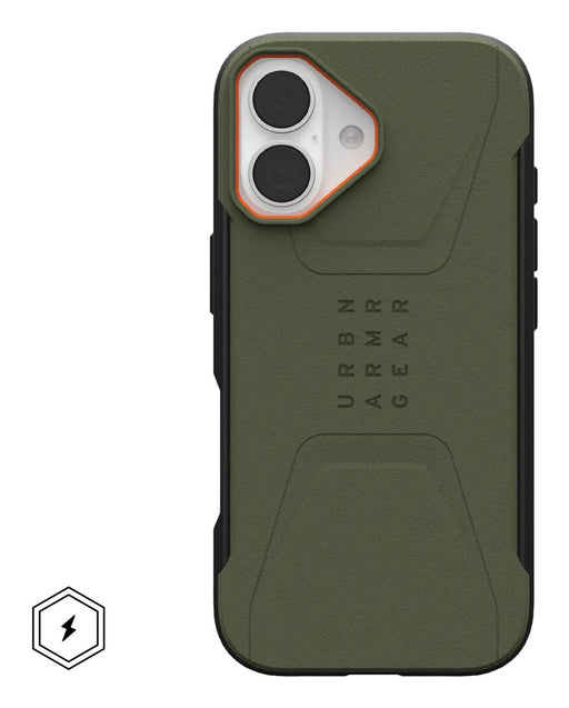 EAN 840283923111 - Urban Armor Gear 114547117297 funda para teléfono móvil 16 cm (6.3") Oliva, Naranja imagen 2