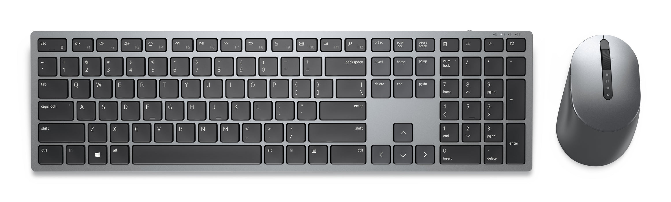 EAN 5397184357552 - DELL KM7321W teclado Ratón incluido Oficina RF Wireless + Bluetooth Gris, Titanio imagen 1
