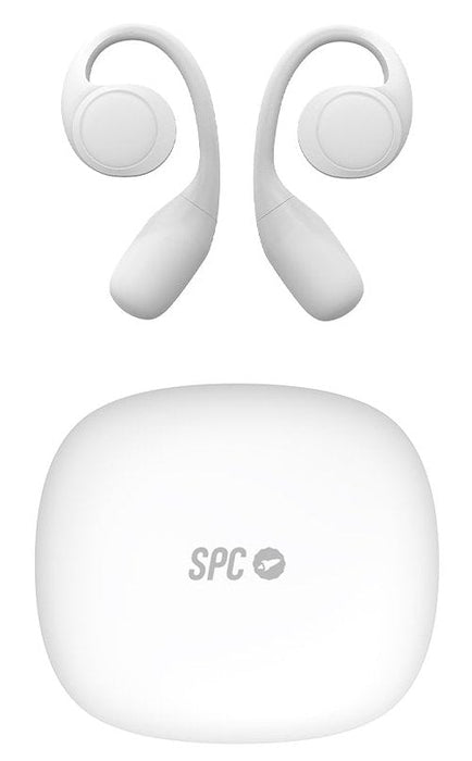 Auriculares Deportivos Bluetooth Spc Ether 2 Sense Con Estuche De Carga Autonomía 8h Blancos