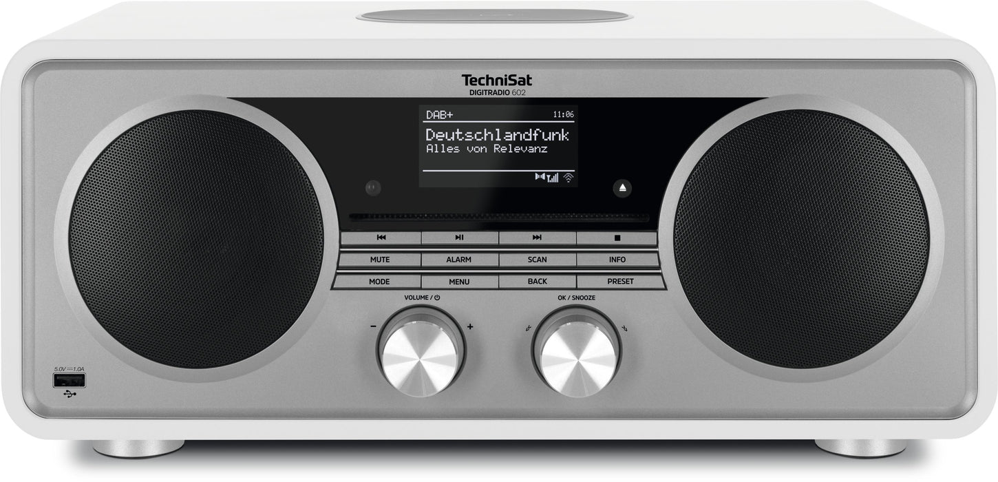 Radio Technisat Digitradio 602 Internet Analógico Y Digital Plata, Blanco