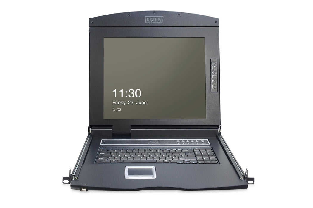 EAN 4016032449454 - Digitus DS-72210-2US consola de rack 43,2 cm (17") 1280 x 1024 Pixeles Negro 1U imagen 8