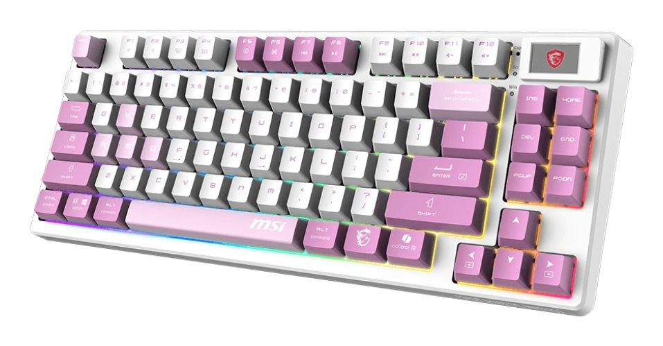 EAN 4711377307178 - MSI FORGE GK600 TKL WIRELESS VIOLET teclado Juego USB + Bluetooth QWERTY Inglés del Reino Unido Rosa, Vio imagen 3