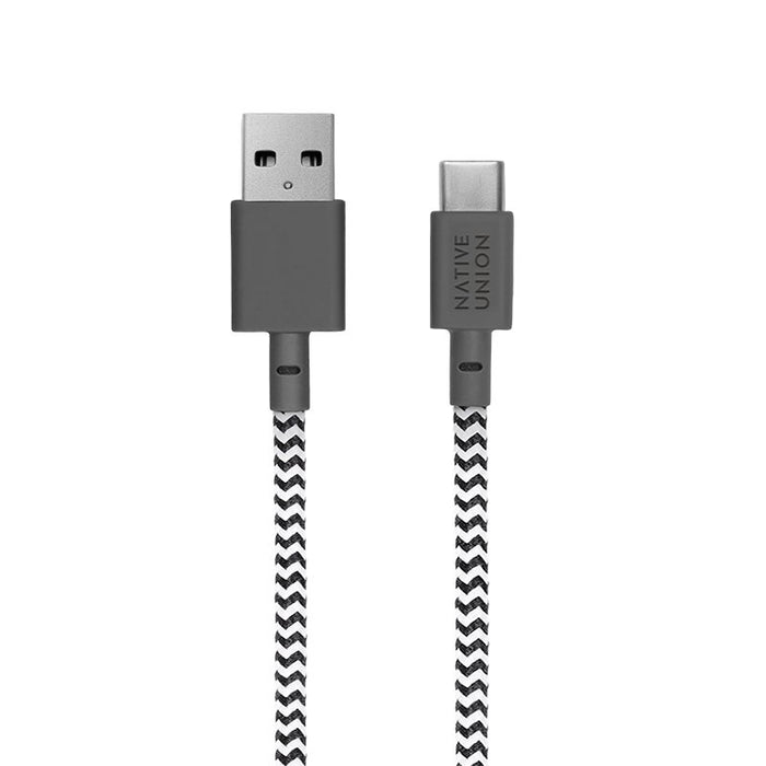 EAN 4895200436324 - Native Union Belt Cable XL cable USB 3 m USB A USB C Negro, Blanco imagen 5