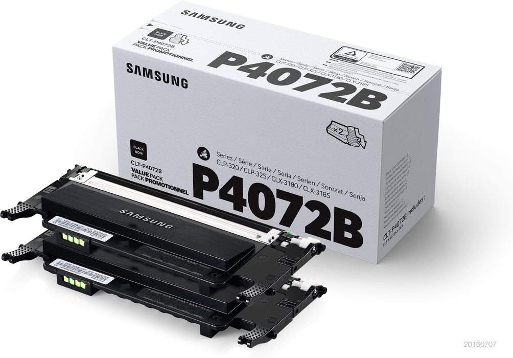 EAN 0191628449392 - Samsung CLT-P4072B 2-pack Black Toner Cartridges cartucho de tóner 2 pieza(s) Original imagen 2