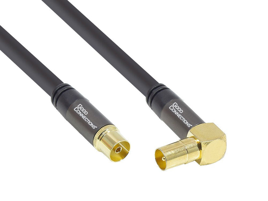 Good Connections Tv Antennencable Smartflex Gew Schwarz 2m