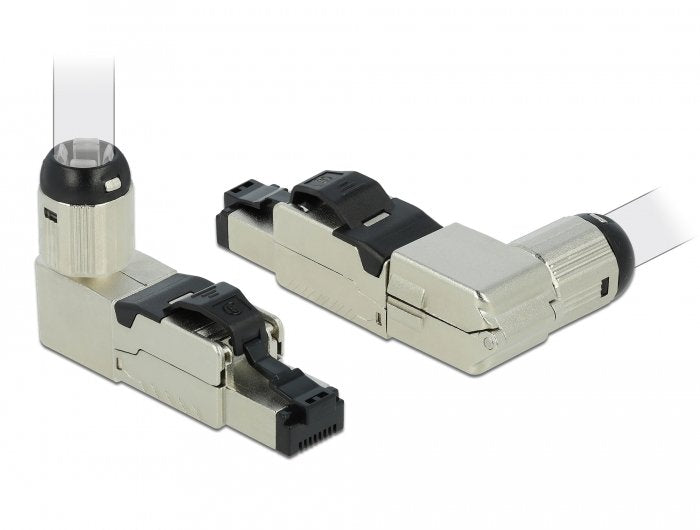 Delock 86489 Montaje De Enchufe Rj45 Cat.8.1 En Metal Sesgado
